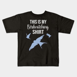 This Is My Bird Watching Ornithologist Shirt Kids T-Shirt